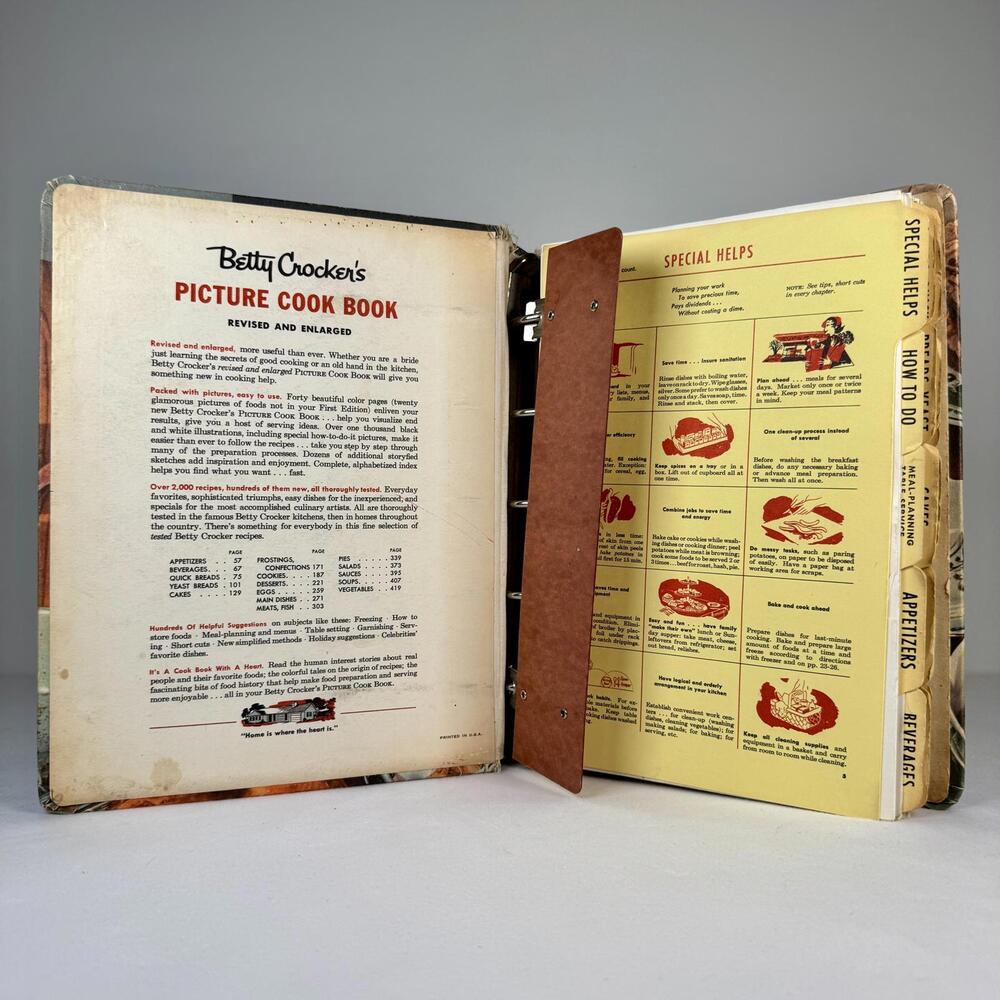 VTG 50’s 1956 Betty Crocker's Picture Cook Book 2nd Edition - Picture 4 of 8